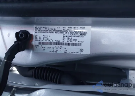 2014 Ford Focus Se z USA, uszkodzony, nr VIN 1FADP3F25EL146767